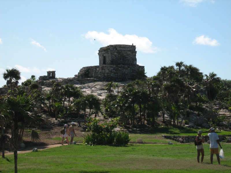 Tulum Mexico El Castillo from a distance