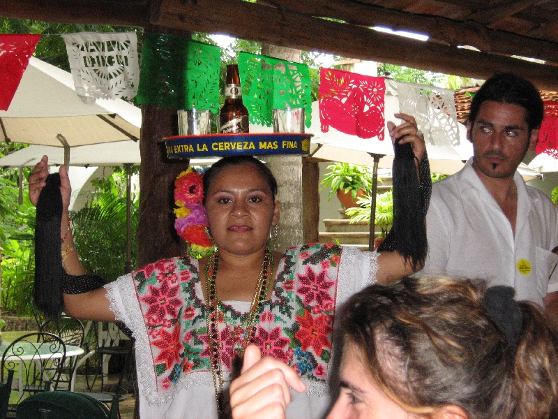 Tulum Mexico Lunch in a Mexican bar