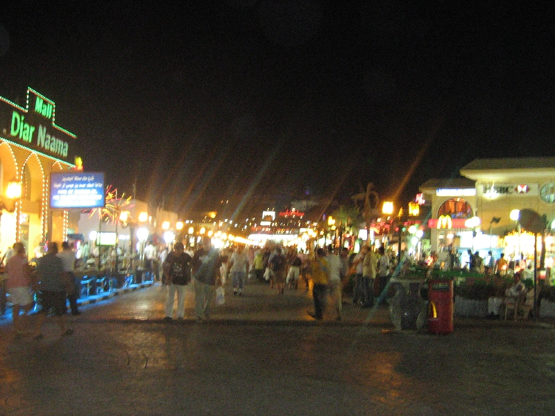 Naama Bay in Sharm el Sheikh, Egypt