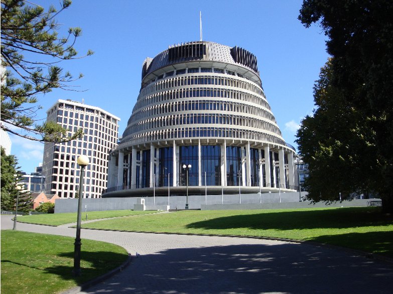 The Beehive of Wellington, New Zealand