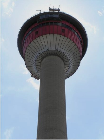 The 190 meter Calgary Tower, Calgary Canada