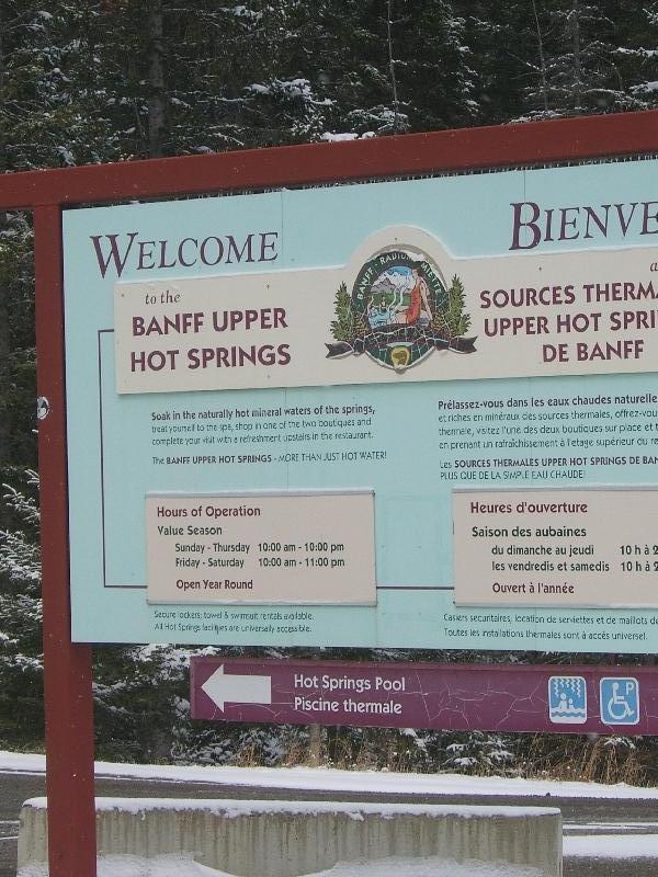 The Banff Upper Hot Springs, Calgary Canada