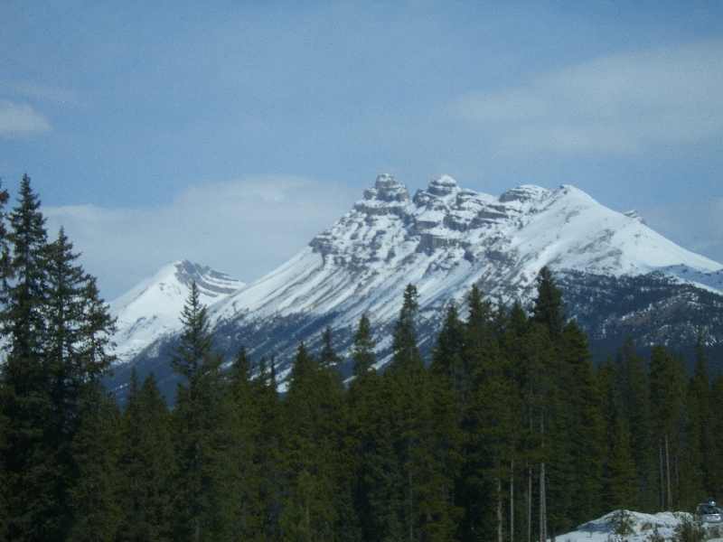 Beautiful Snowy Mountains, Calgary Canada