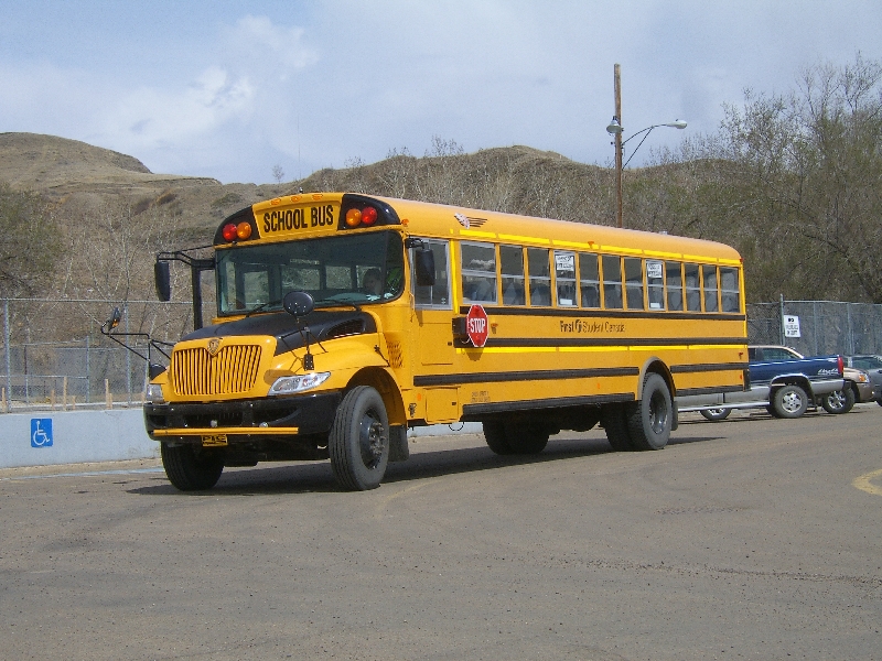 A Canadian school bus, Calgary Canada