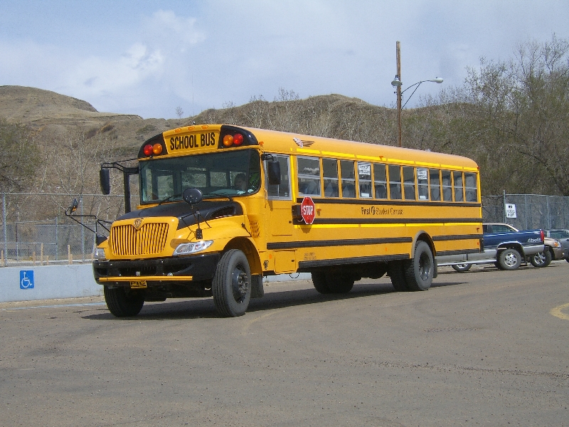 A Canadian school bus, Calgary Canada