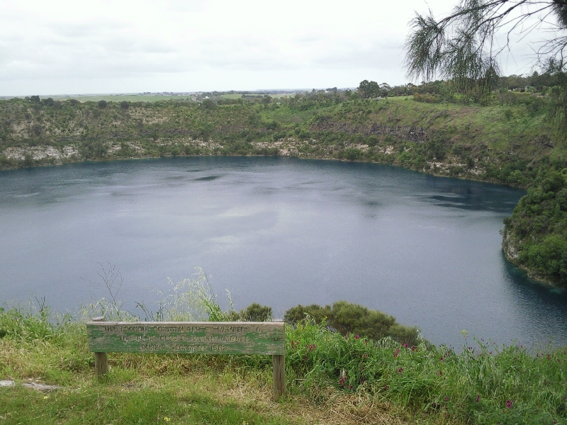 Blue Lake from Apex Lookout, Australia