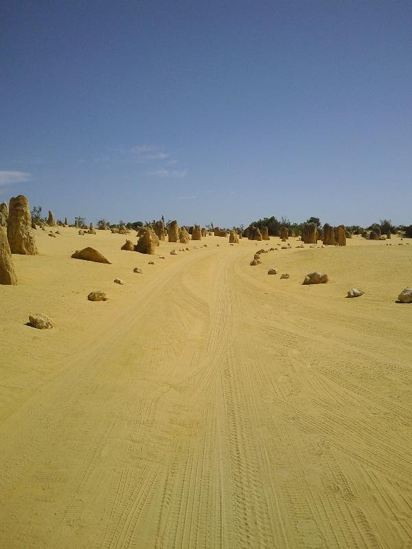 Cervantes Australia The unsealed road