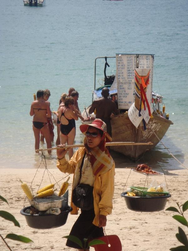 Drinks and snacks on Railay Beach, Railay Beach Thailand