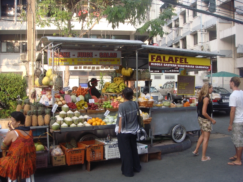 Food stalls on Khao San Road, Thailand