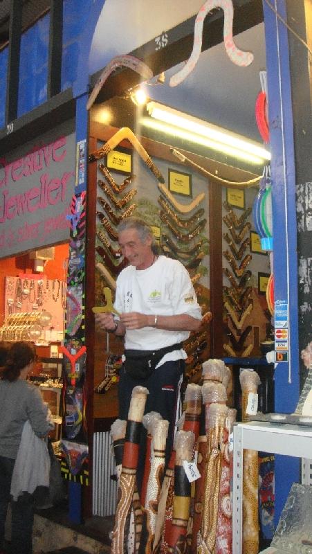 Traditional Boomerang throwing, Fremantle Australia