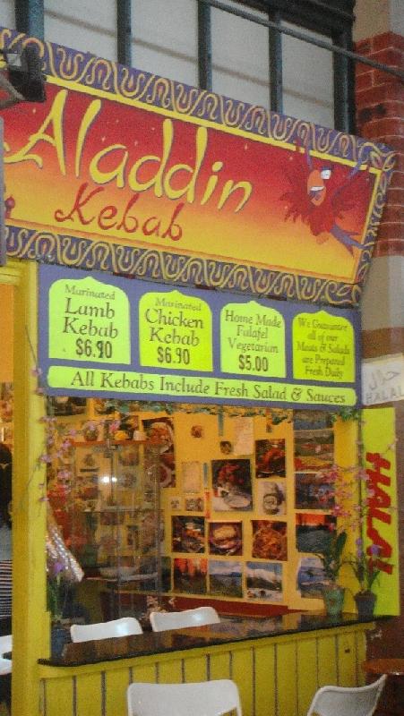 Kebab stall on the Fremantle Markets, Australia