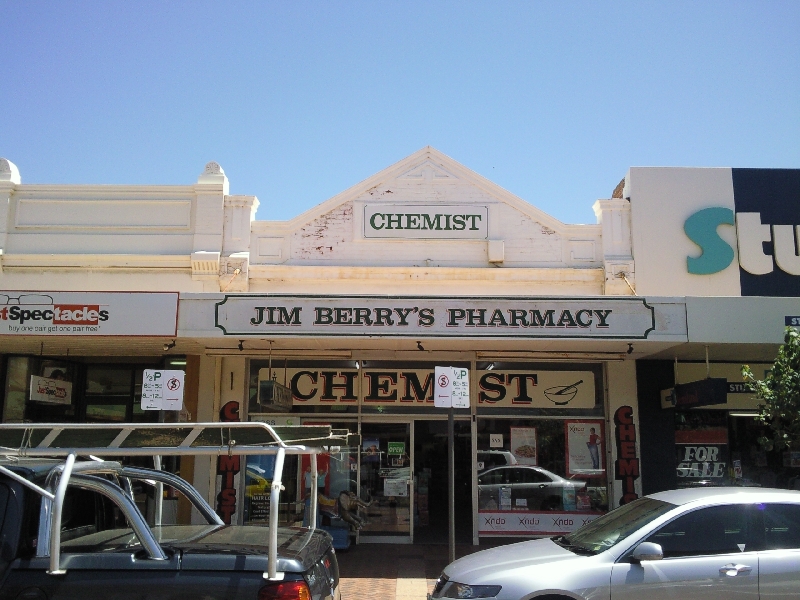 Colonial buildings in the centre, Geraldton Australia