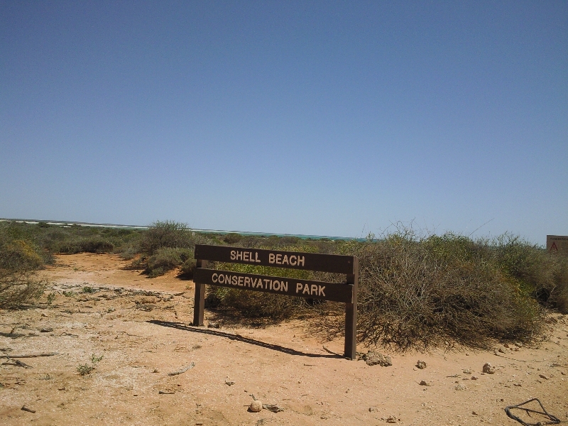 Driving to Shell Beach, Australia