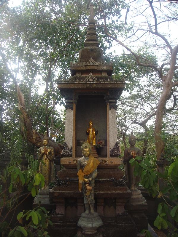Forest altar close to Wat Saket, Bangkok Thailand
