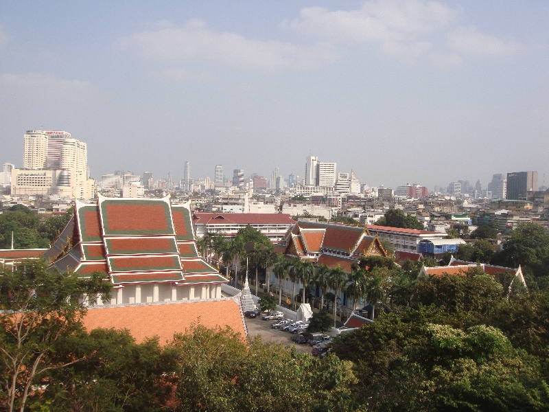 Bangkok Thailand Looking out over Bangkok