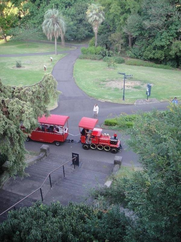 Sydney Australia Train through the Botanical Gardens