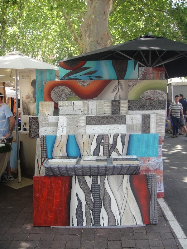 Paintings at the Paddington Market, Sydney Australia