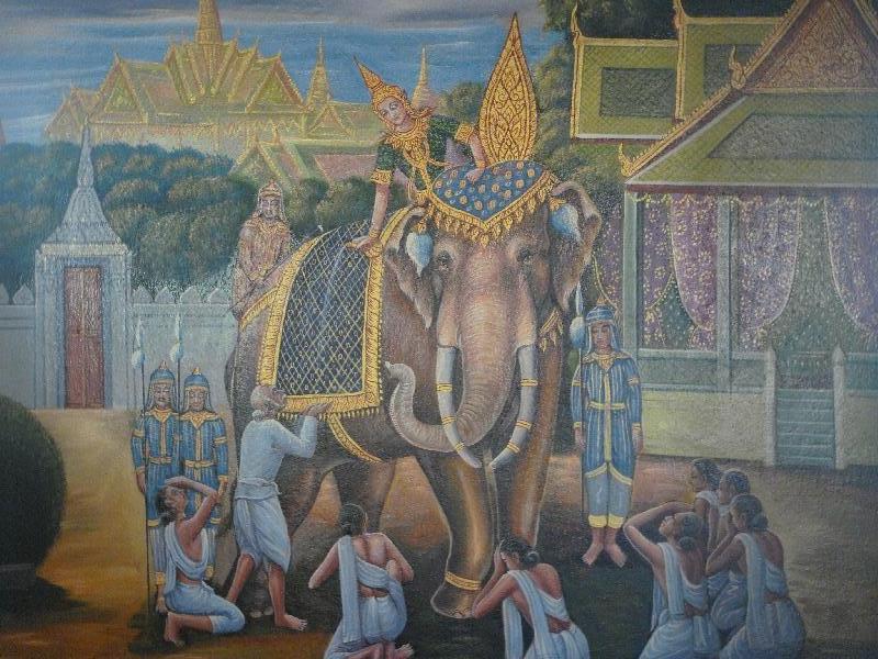 Sacred mural decorations, Chiang Mai Thailand