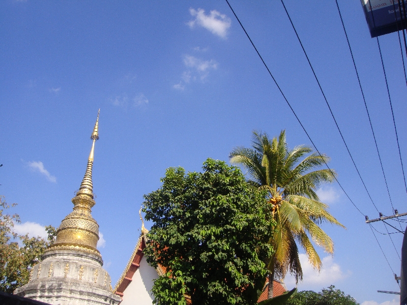 Golden upper chedi, Chiang Mai Thailand