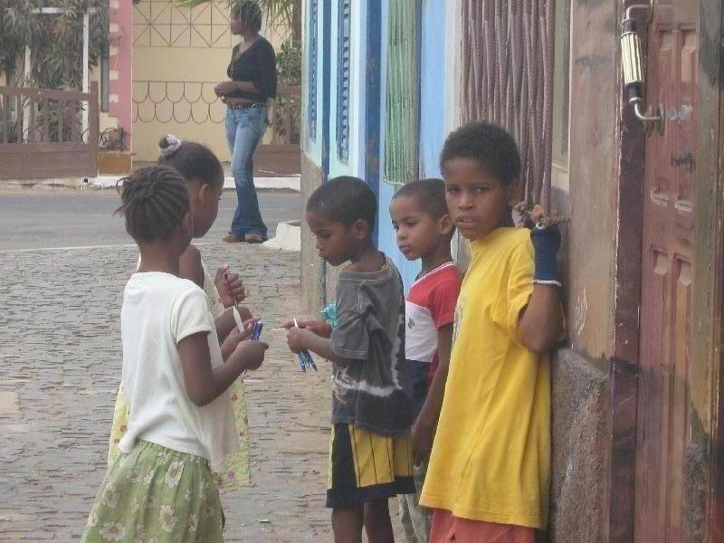 The children of Villa dos Espargos Cape Verde Review Photograph