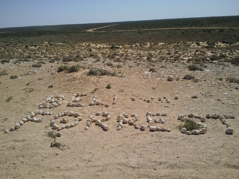 Creative tourists in Shark Bay, Australia