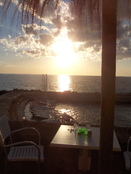 View from our B & B La Riviera, Italy