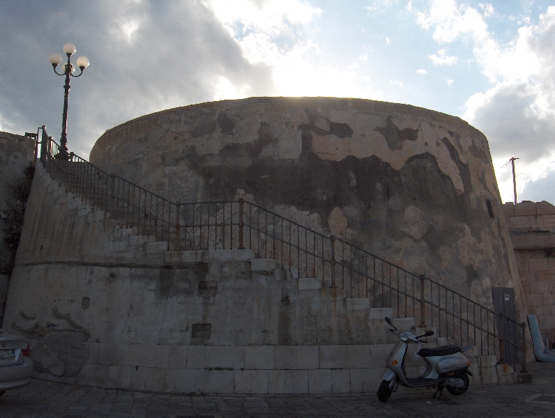 Stairs from the car park to the Riviera, Italy