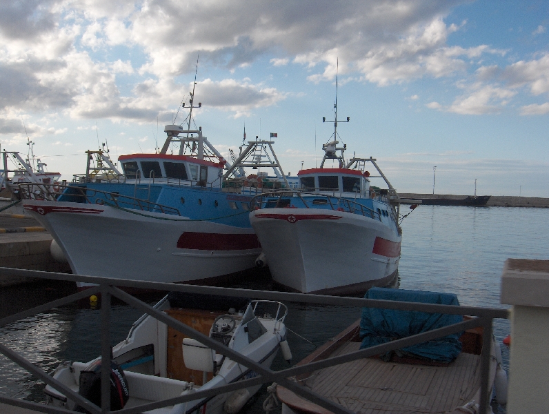Gallipoli Italy Boats in the harbour of Gallipoli