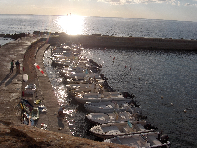 The jetty of Gallipoli, Italy