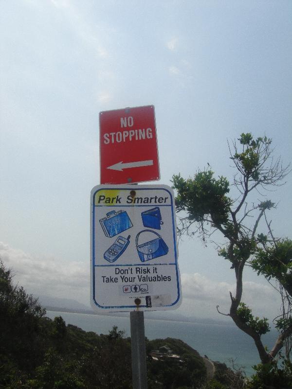 Parking spot 300 m below Cape Byron, Byron Bay Australia