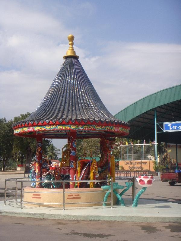 Chinese temple ground in Kanchanaburi, Thailand