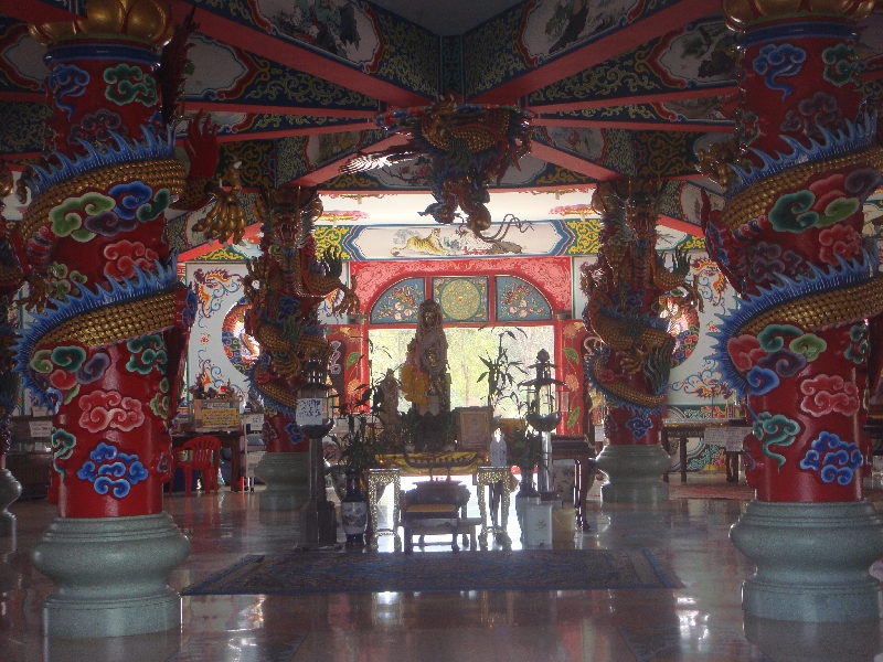 Inside Chinese Temple, Kanchanaburi Thailand