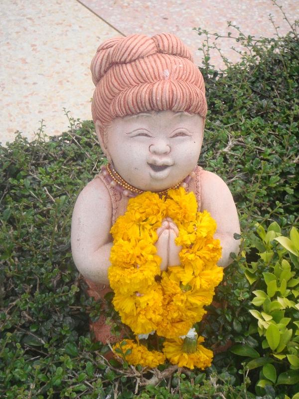 Chinese statues in Kanchanaburi, Thailand