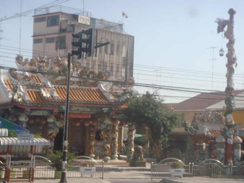 Temples alongside the road, Thailand