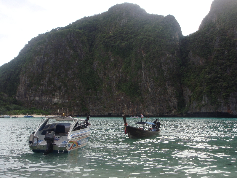 Ko Phi Phi Don Thailand Longtail boats on Ko Phi Phi