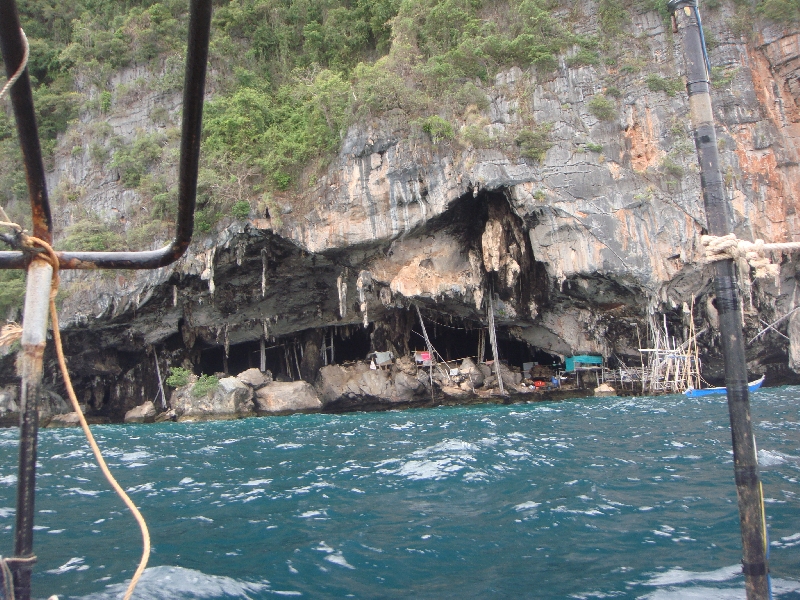 The bird nests cave of Ko Phi Phi Leh, Thailand