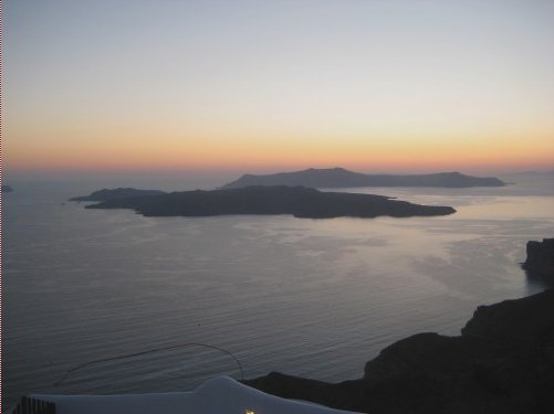 Sunset over Oia, Santorini Santorini Greece Europe