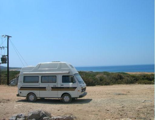 Famagusta Cyprus Our camper for the road trip