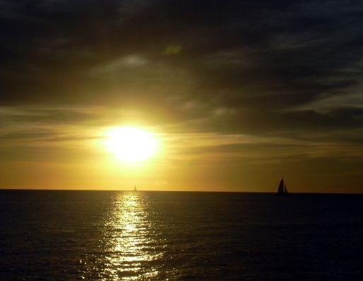 Sunset over Santo Domingo, Dominican Republic