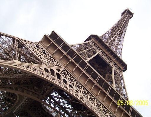 Underneath the Eiffel Tower, France
