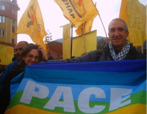 Peace and solidarity for Newroz, Diyarbakir Turkey