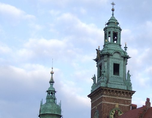 Towers of the Wawel Castle, Cracow Poland