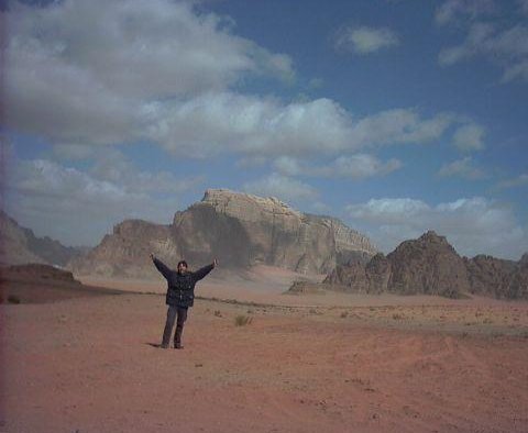 Desert of Wadi Ramm in Jordan Petra  