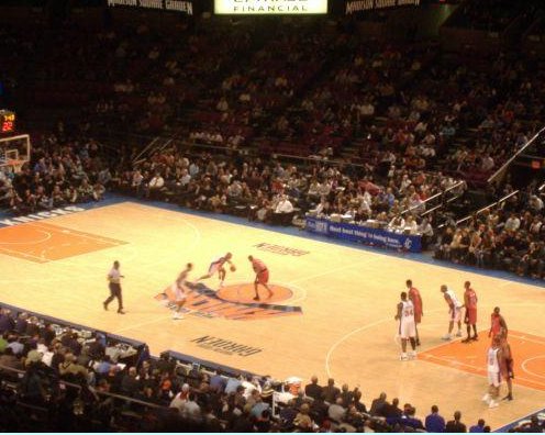 NBA game in New York, United States