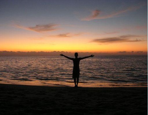 Amazing sunset panorama's , Maldives