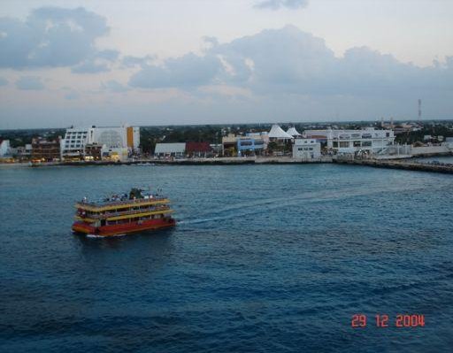 Ferry ride to the main land, Isla Cozumel Mexico