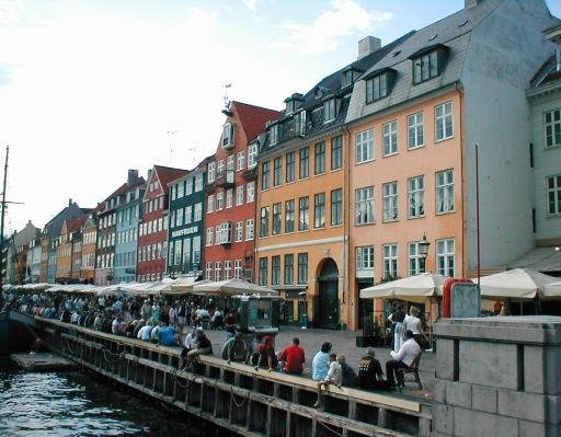 Photos of the Nyhavn waterfront in Denmark, Denmark