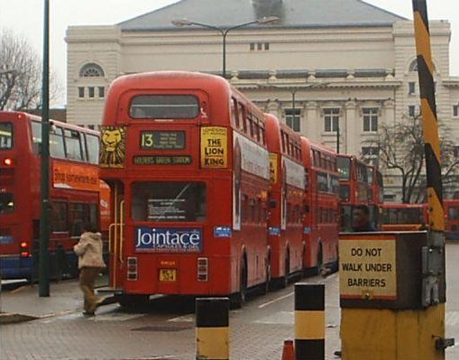 The double decker buses in London London United Kingdom Europe