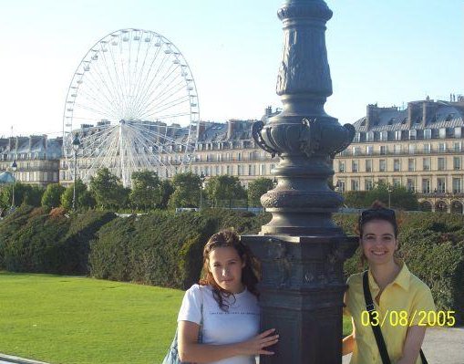 Paris France The giant wheel in Paris, near The Louvre