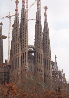 Barcelona Spain La Sagrada Familia in Barcelona.